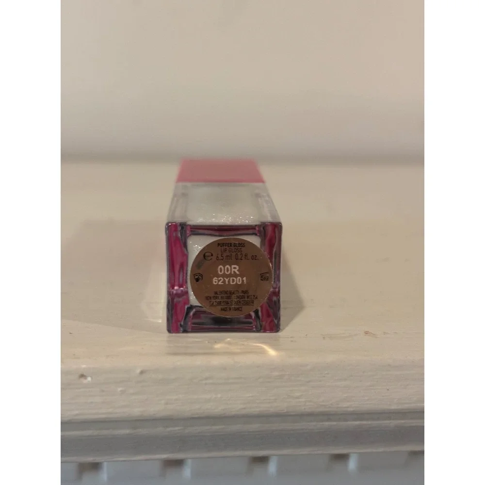 Valentino Puffer Gloss Lip Gloss 00R Clear Shimmer 6.5ml Excellent Designer‎ Lip